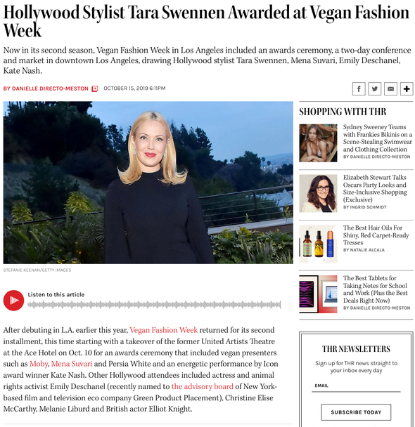 The Hollywood Reporter placement